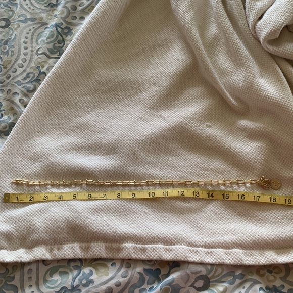 ANTHROPOLOGY BRAND NEW Graduated Link Gold Charm Necklace Brand New - Picture 11 of 11